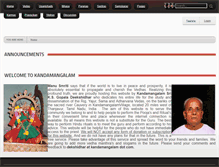 Tablet Screenshot of kandamangalam.com